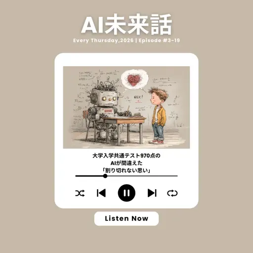大学入学共通テスト970点のAIが間違えた「割り切れない思い」#3-19