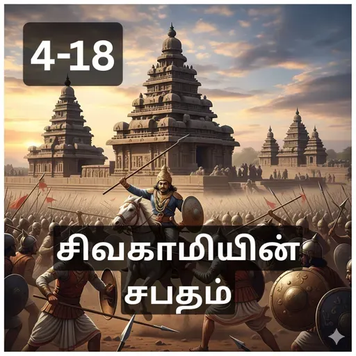 4-18 Sivakamiyin Sabatham - தமக்கையும் தம்பியும் - சிவகாமியின் சபதம் - Audio Book