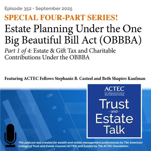 Estate & Gift Tax and Charitable Contributions Under the OBBBA