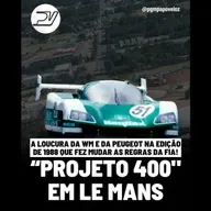 MOMENTOS CLÁSSICOS: "PROJETO 400" EM LE MANS, A LOUCURA DA WM E DA PEUGEOT QUE FEZ MUDAR AS REGRAS DA FIA!