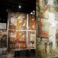 Ieskats tekstilmākslinieka Georga Barkāna izstādes pavadošajos notikumos