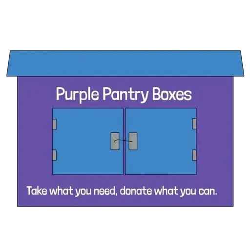 Mental Health Parity Coalition - Purple Pantry Boxes - Wheeler's Foster Care Programs