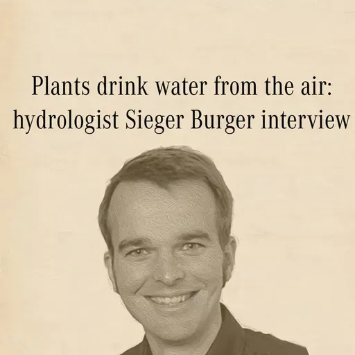 Plants drink water from the air: hydrologist Sieger Burger interview