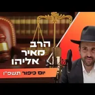 הרב מאיר אליהו • יום כיפור תשפ''ו | עלונימייל