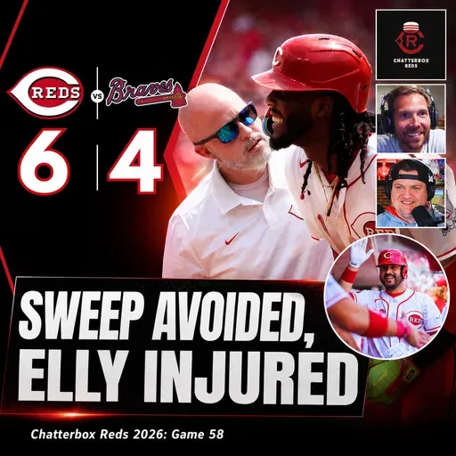 Game 58 - Reds 6, Braves 4 (Reds Complete Comeback Win, Elly De La Cruz Injured)