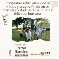 Preguntas sobre ansiedad al soltar, percepción de otros animales, edad madura canina y felicidad humana