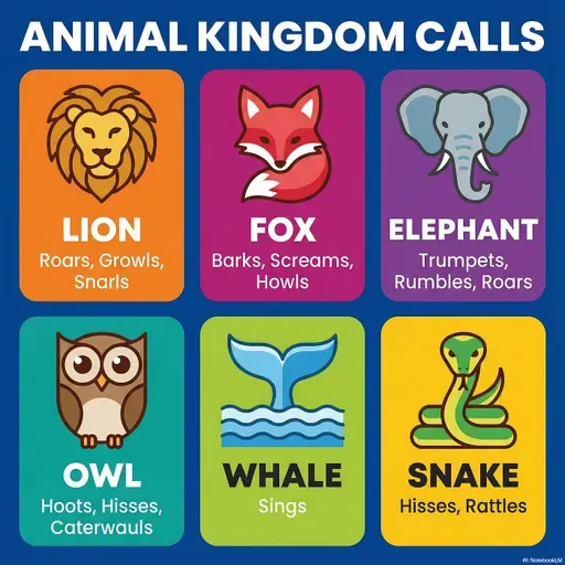 Voices of the Wild: The Surprising Lexicon of Animal Sounds