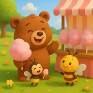 Bedtime Stories: Berry Bear and the Cotton Candy Adventure🐻