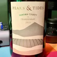 Peaks & Tides Sonoma County Chardonnay 2023