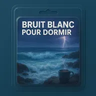 1H Bruit Blanc pour DORMIR | Les vagues qui frappe les rochers