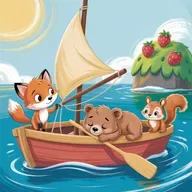 Ako funguje plachetnica: Dobrodružstvo líšky Filipa, veveričky Elky a medveďa Brumka