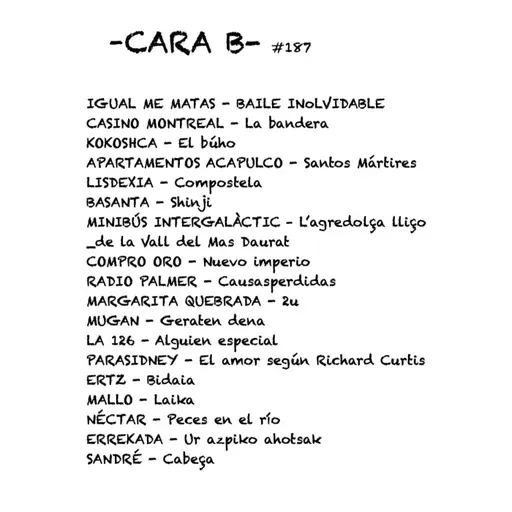 Cara B - 187