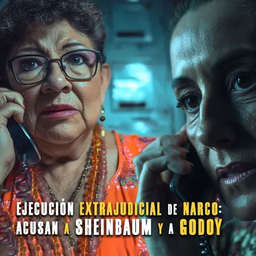 Ejecución extrajudicial de narco: acusan a Sheinbaum y a Godoy