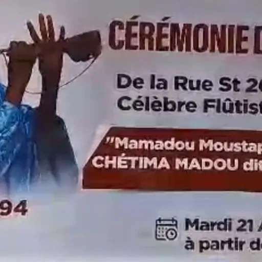 Le journal du 21 avril 2026 - À Niamey, hommage à Chétima Madou Ganga célèbre flûtiste traditionnel de Diffa