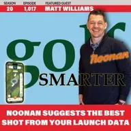 Noonan Caddie App reads your launch Monitor Data to Suggest Your Next Best Shot