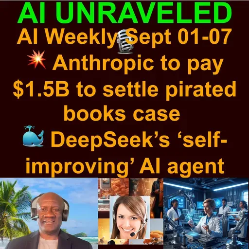 AI Weekly Rundown From September 01 to September 07 2025: ๐ฅ Anthropic to pay $1.5B to settle pirated books case ๐ฐ EU fines Google $3.5 billion for anti-competitive ad practices ๐ NFL Kicks Off Season with AI-Powered Campaign & more
