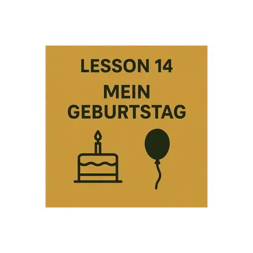 Lesson 14 | Mein Geburtstag | My Birthday | German A1 (Telugu)