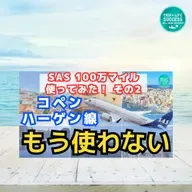 衝撃のビジネス！羽田ーコペンハーゲン線SAS100万マイル利用レビュー