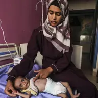 Mairéad Nic Dhonnacha, duine den lucht eagraithe Gúnas for Gaza.