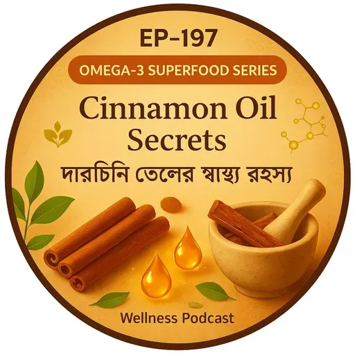 EP- 197  đŋ⨠OMEGA-3 SUPERFOOD SERIES: Cinnamon Oil Secrets | āĻĻāĻžāϰā§āĻāĻŋāύāĻŋ āϤā§āϞā§āϰ āϏā§āĻŦāĻžāϏā§āĻĨā§āϝ āϰāĻšāϏā§āϝ| wellness podcast