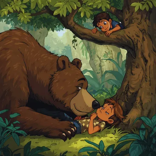 19 रामू ,शामू आणि अस्वल : The Bear and the Two Friends (Kids’ Marathi Story)
