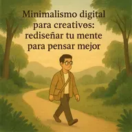 Minimalismo digital para creativos: rediseñar tu mente para pensar mejor