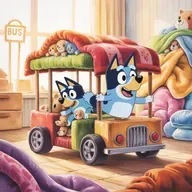 🚌 Bluey y el Autobús Perdido más Divertido 🎒| Audiocuentos