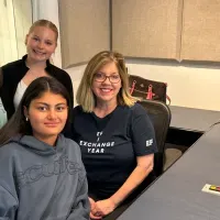 LISTEN:  Town Talk/Exchange students