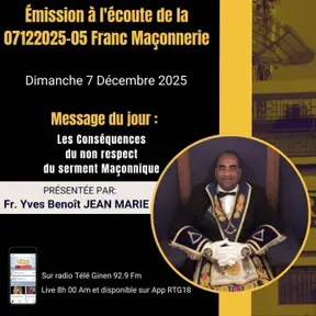Emission à l'écoute de la Franc Maçonnerie