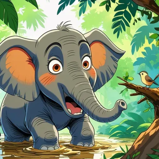 M9 गर्विष्ठ हत्ती - चलाख चिमणी : The Proud Elephant and The Wise Sparrow (Kids’ Marathi Story)