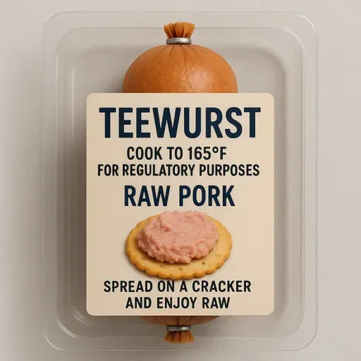 814. Eating Dane's Raw Teewurst