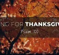 A Song for Thanksgiving