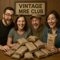 828. Vintage US Meals, Ready-to-Eat (MREs)