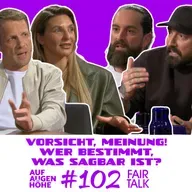 VORSICHT, MEINUNG! WER BESTIMMT, WAS SAGBAR IST? Christina Hammer, Oliver Pocher, Jan Leyk und Pana