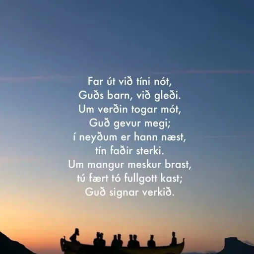 Legg út á dýpið!