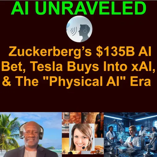Teaser AI Daily News Rundown January 30 2026: Zuckerberg’s $135B AI Bet, Tesla Buys Into xAI, & The "Physical AI" Era