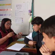 Licenciada Elsa Yolanda Orjuela Cárdenas docente de la Institución Educativa Departamental Pío XII