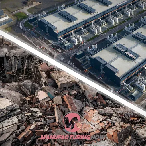 LISTEN: Dirty Old GM Plant Site Looks Like Home to AI Data Center