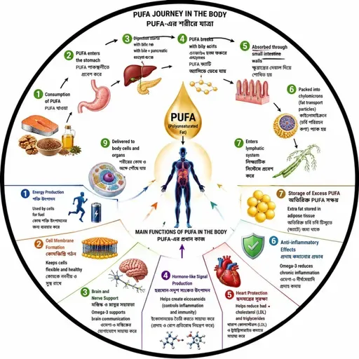 EP- 267|PUFA Explained: What Happens Inside Your Body After Every Bite? | PUFA খাওয়ার পর শরীরে কী ঘটে?| wellness podcast