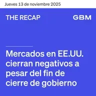 THE RECAP 13-11-25 | Mercados en EE. UU. cierran negativos a pesar del fin de cierre de gobierno.