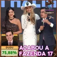 DUDU É O CAMPEÃO DA FAZENDA 17!