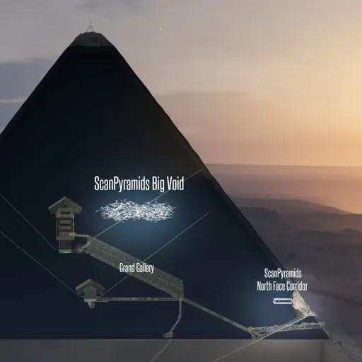 1890- Las cámaras secretas de la Gran Pirámide: el "Gran vacío", el "Tunel"; los grafitis; los barcos: La GP Parte 5