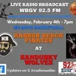 HS Boys Basketball, Harbor Beach at Sandusky, 2-4-2026