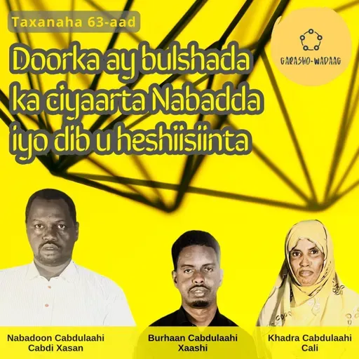 63. Doorka ay bushada ka ciyaarta Nabadda iyo dib u heshiisiinta