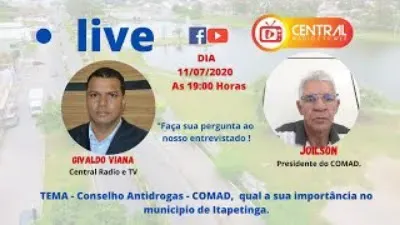 Live com JOILSON , Presidente do COMAD - Itapetinga-BA