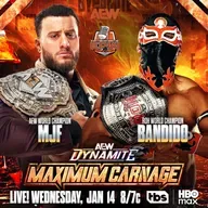 AEW Dynamite 1/14/26 LIVE Review – Maximum Carnage: MJF vs Bandido