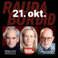 Rauða borðið 21. okt - Jarðir, heimsmál, Gaza, framboð og poppmúsík