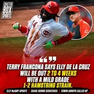 Terry Francona Gives Injury Update on Elly De La Cruz, Explains Why Chase Burns Was Scratched | Cincinnati Reds News