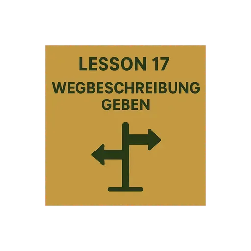 lesson 17 | Wegbeschreibung geben | Giving Directions | German A1 (Telugu)