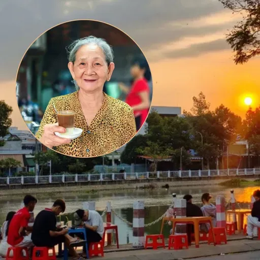 Quán cà phê vợt hơn nửa thế kỷ bên rạch Long Xuyên đông khách từ 5 giờ sáng